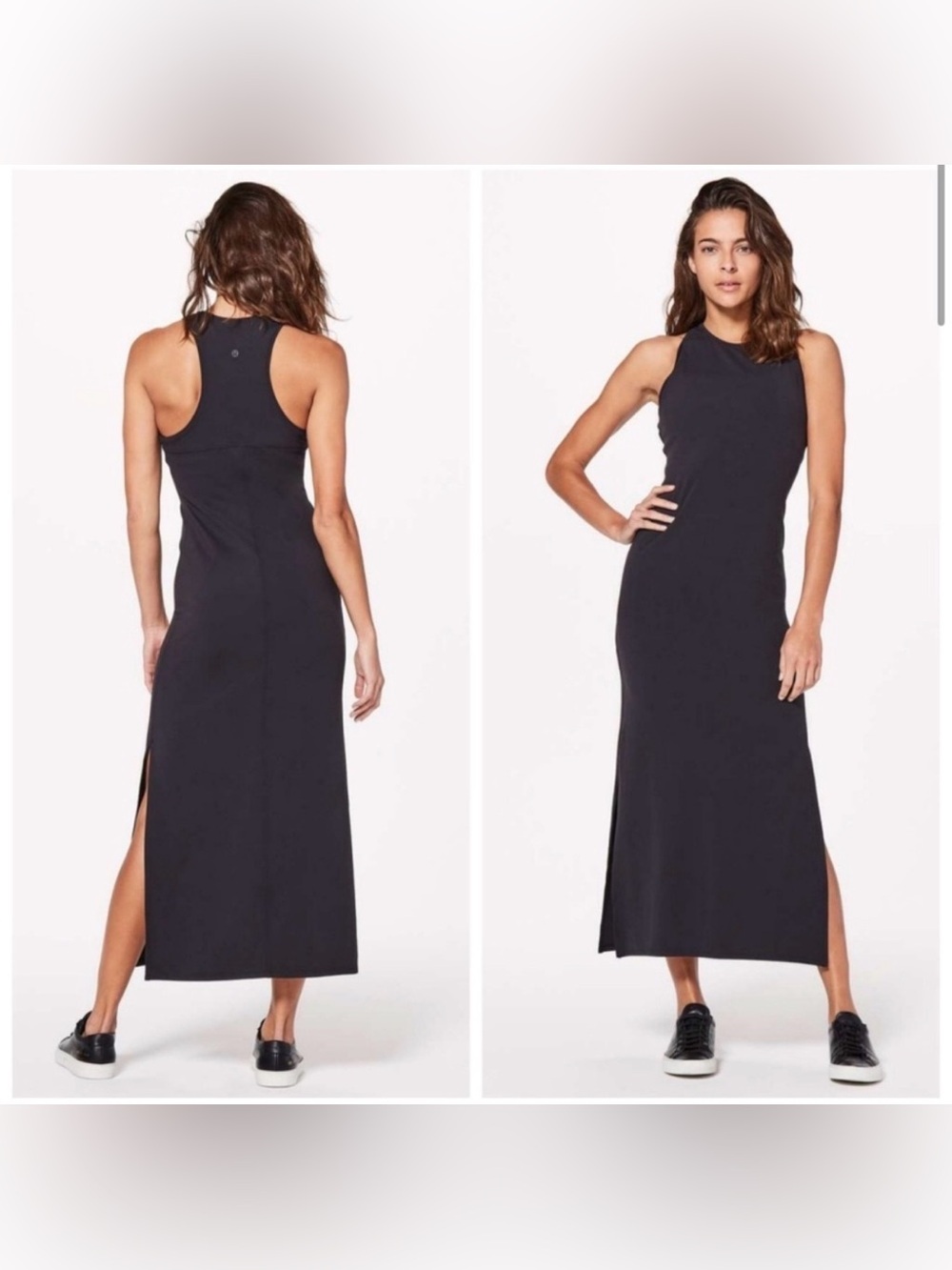 Lululemon Get Going Dress Black Size 6 EUC Nulu